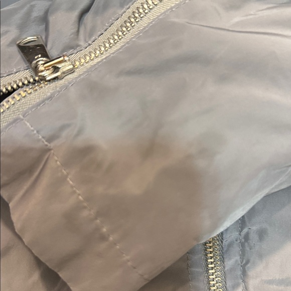 Karl Mommoo Italy Nylon Moto Jacket Gray Lightweight Biker Unisex Size  XL - Picture 14 of 16